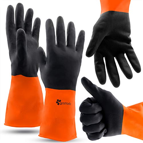Chemical Gloves Set of 2 Pairs - Size XL Gloves with High Protecti...