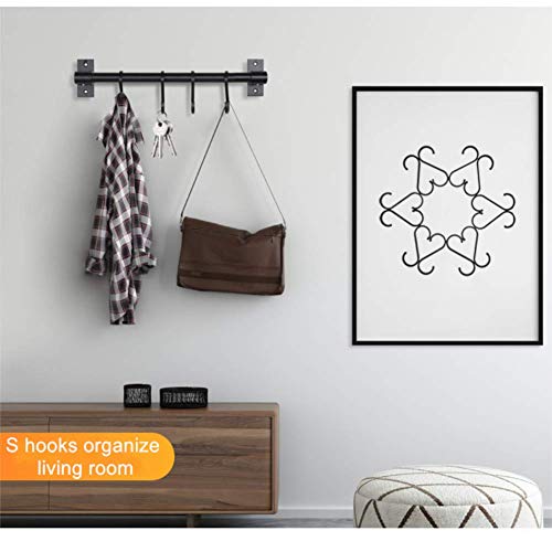 GAViA S Hooks, S Shaped Hooks, Matte Black S Hooks Heavy Duty for ...