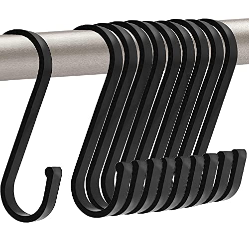 GAViA S Hooks, S Shaped Hooks, Matte Black S Hooks Heavy Duty for ...