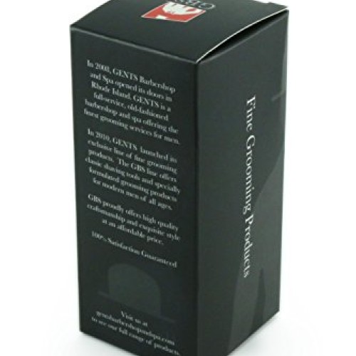 GBS 100% Pure Badger Bristle Travel Shaving Brush, Light Silver Gr...