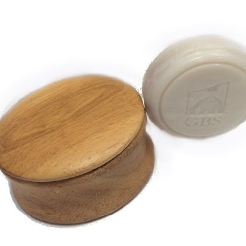 All Natural Wood Shaving Bowl - Ocean Driftwood Shaving Soap Inclu...