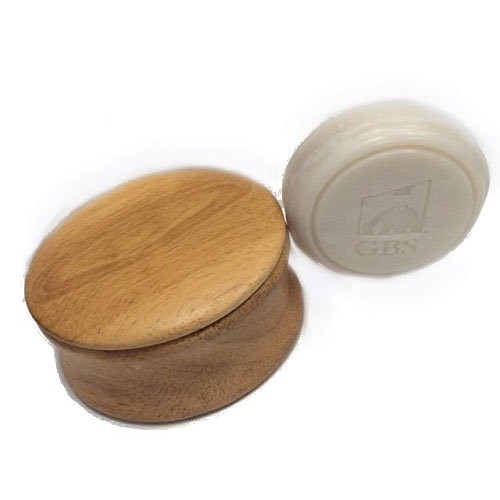 All Natural Wood Shaving Bowl - Ocean Driftwood Shaving Soap Inclu...