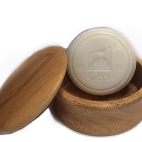 All Natural Wood Shaving Bowl - Ocean Driftwood Shaving Soap Inclu...