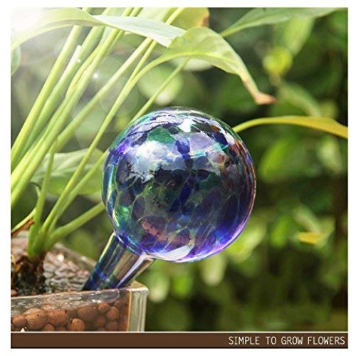 2 pcs Glass Irrigation Ball/Home Travel Lazy Drip Irrigation Equip...