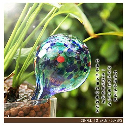 2 pcs Glass Irrigation Ball/Home Travel Lazy Drip Irrigation Equip...