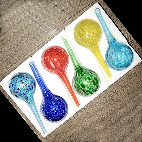 6 PCS Glass Irrigation Ball/Green Potted Plants Drip Irrigation Eq...