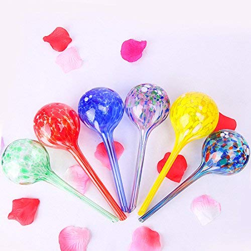 GDGY 2 pcs Glass Watering Sphere/Green Potted Plants Drip Irrigati...