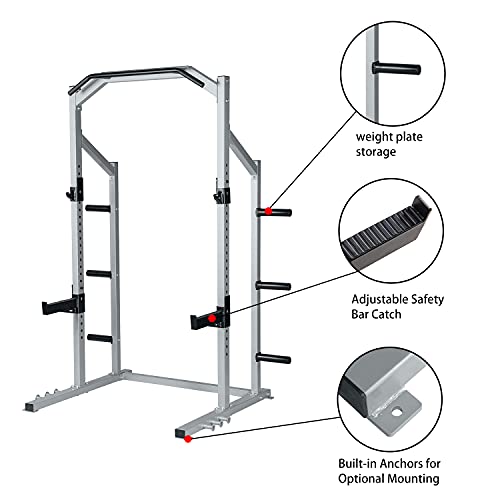 GDLF Power Rack Squat Stand Home Gym Strength Training Power Cage ...