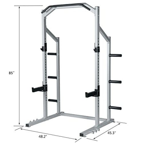 GDLF Power Rack Squat Stand Home Gym Strength Training Power Cage ...