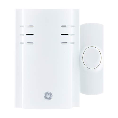 GE Wireless Doorbell Kit, 2 Melodies, 1 Push Button, 4 Volume Leve...