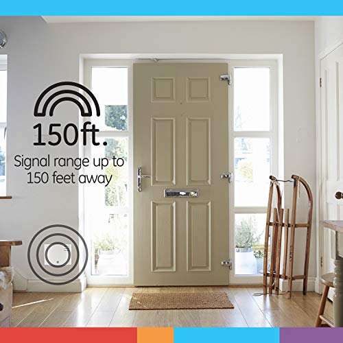 GE Wireless Doorbell Kit, 8 Melodies, 2 Push Buttons, 4 Volume Lev...