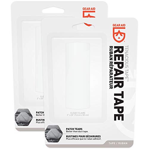 GEAR AID Tenacious Tape Fabric and Vinyl Repair Tape, 3 x 20, Cl...