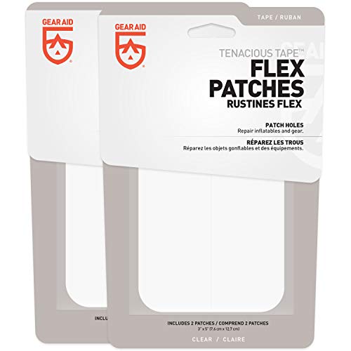 GEAR AID Tenacious Tape Flex Patches for Vinyl and Fabric Repair, ...