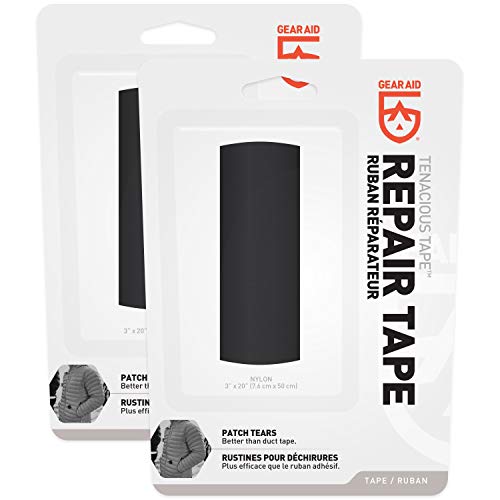 Gear Aid Tenacious Tape Repair Tape for Fabric and Vinyl, Black, 3...
