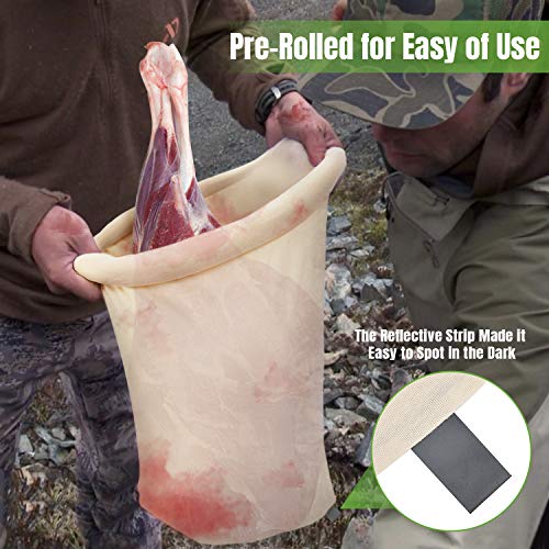 GearOZ Elk Game Bags Hunting Meat, 5-Pack Reusable Meat Game Bags,...