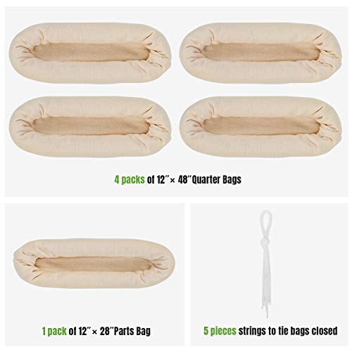 GearOZ Elk Game Bags Hunting Meat, 5-Pack Reusable Meat Game Bags,...