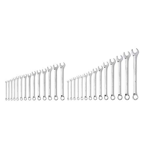 GEARWRENCH 28 Pc. 6 Point Combination SAE/Metric Wrench Set - 81923