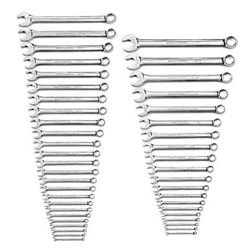 GEARWRENCH 44 Pc. 12 Point Long Pattern Combination SAE/Metric Wre...