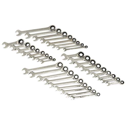 GEARWRENCH 85034 SAE/MM Ratcheting Wrench Set, 34-Pieces, Original...