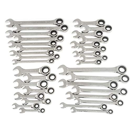 GEARWRENCH 85034 SAE/MM Ratcheting Wrench Set, 34-Pieces, Original...