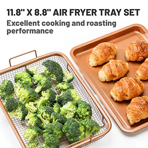 Air Fryer Basket For Oven, Stainless Steel Air Fryer Tray, Baking ...