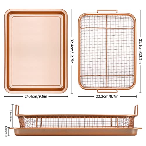 Air Fryer Basket For Oven, Stainless Steel Air Fryer Tray, Baking ...