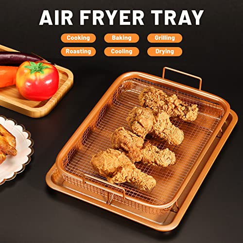 Air Fryer Basket For Oven, Stainless Steel Air Fryer Tray, Baking ...