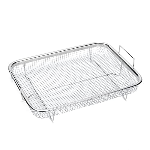 Air Fryer Basket For Oven, Stainless Steel Grill Basket, Non-stick...