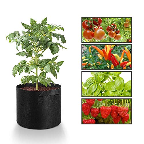 gecook 10-Pack 4 Gallon Plant Grow Bags Environmentally Protection...