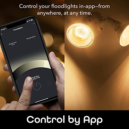 Geeni LUX Smart Floodlight, White – Outdoor 2700K-6500K Dimmable L...