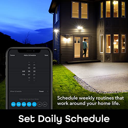 Geeni LUX Smart Floodlight, White – Outdoor 2700K-6500K Dimmable L...