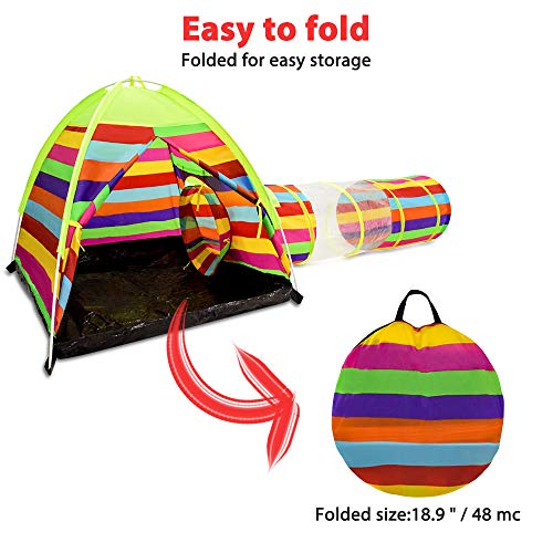 GEERTOP Play Tents for Kids Pop Up Crawl Tunnel Children Tents for...
