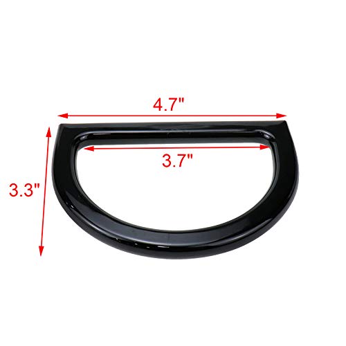 Geesatis 4 Pcs Purse Handles Oval Shaped D Ring Bag Handles for Ba...