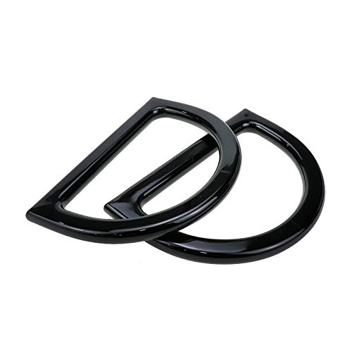 Geesatis 4 Pcs Purse Handles Oval Shaped D Ring Bag Handles for Ba...