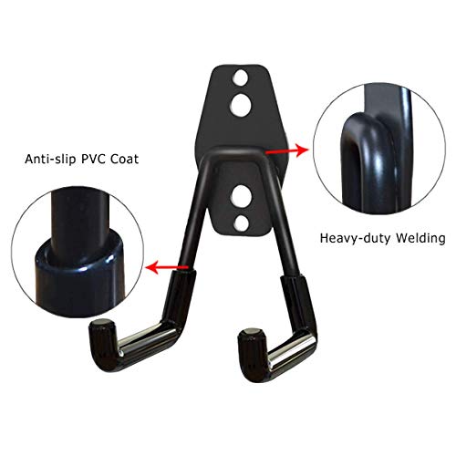 2 Pack Garage Storage Utility Hooks，Garage Garden Tool Organizer...