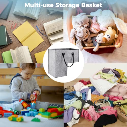 GEKMOR Foldable Felt Stair Basket for 16” Stairs, Large Staircase ...