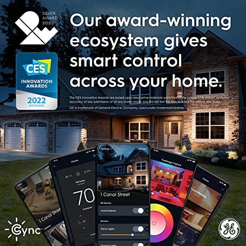 GE Lighting CYNC Smart LED Light Bulbs, Color Changing, Bluetooth ...