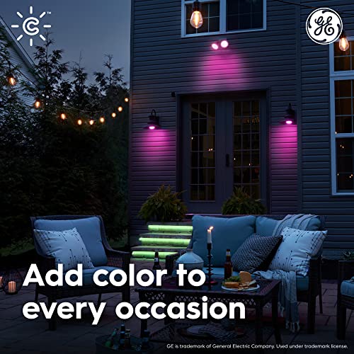 GE Lighting CYNC Smart LED Light Bulbs, Color Changing, Bluetooth ...