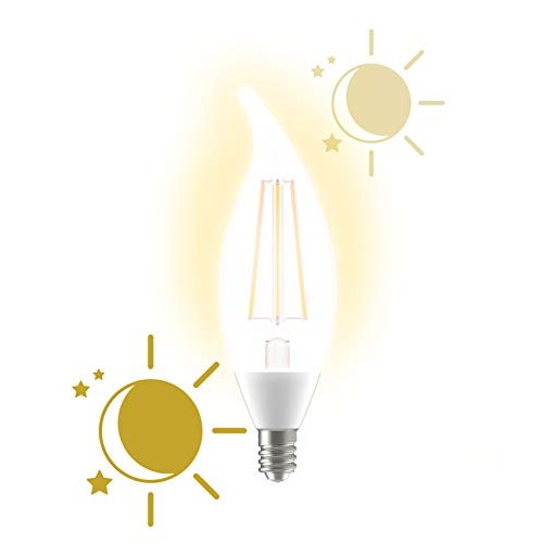 GE Lighting LED+ Dusk to Dawn LED Light Bulbs with Sunlight Sensor...
