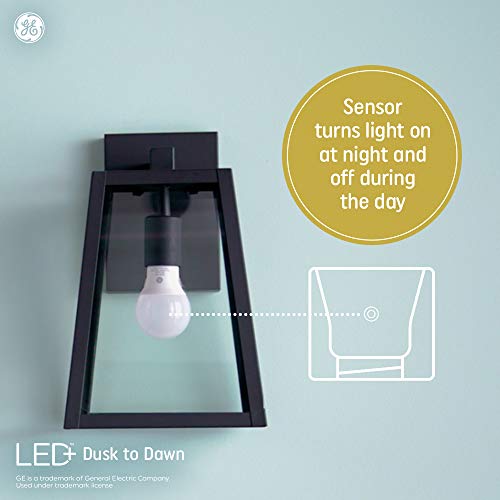 GE Lighting LED+ Dusk to Dawn LED Light Bulbs with Sunlight Sensor...