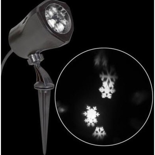 Gemmy Lightshow White Snow Flurry Snowflake LED Projection Light C...