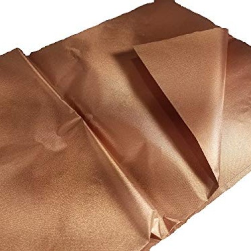 RF Shielding Pure Copper Polyester Taffeta, 12 x 42 Folded