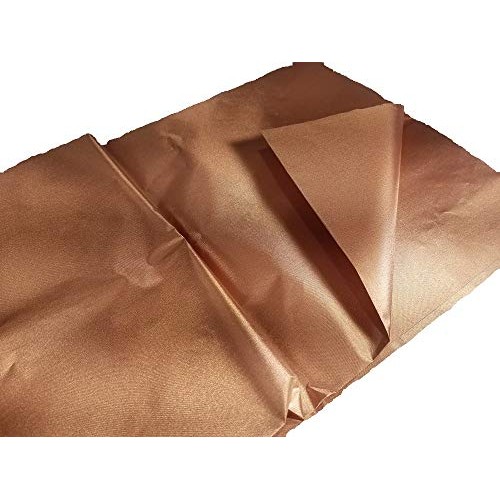 RF Shielding Pure Copper Polyester Taffeta, 12 x 42 Folded
