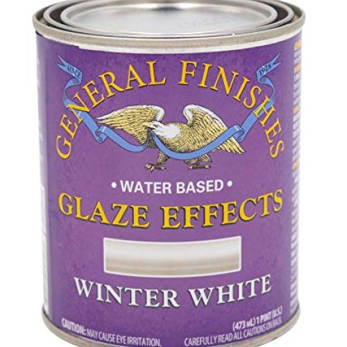 General Finishes Water Based Glaze Effects, 1 Pint, Winter White