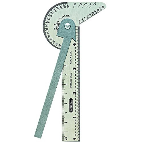 General Tools 16ME Pocket-Sized 6-In-1 Multi Use Rule and Gage wit...