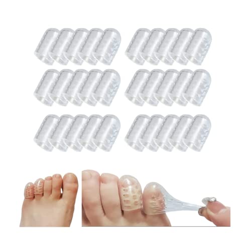 30 PCS Silicone Anti-Friction Toe Protector, Little Toe Protectors...