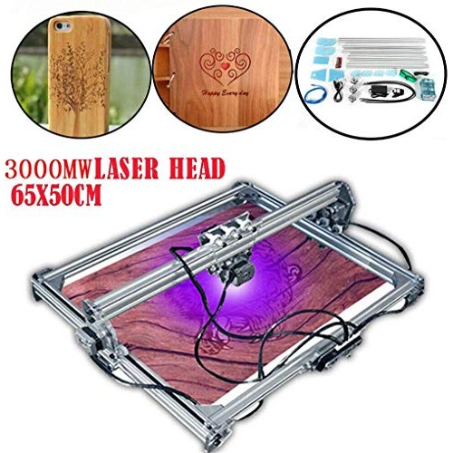 3000MW CNC Router Kit, 2 Axis Mini DIY Engraver, Carving Milling E...