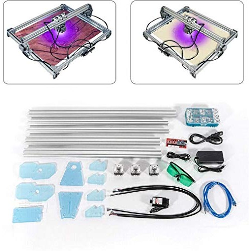 3000MW CNC Router Kit, 2 Axis Mini DIY Engraver, Carving Milling E...