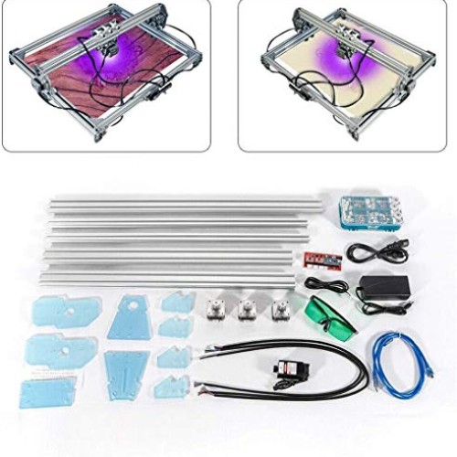 3000MW CNC Router Kit, 2 Axis Mini DIY Engraver, Carving Milling E...
