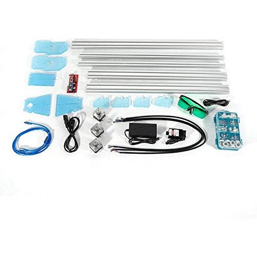 3000MW CNC Router Kit, 2 Axis Mini DIY Engraver, Carving Milling E...